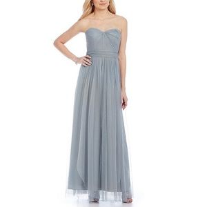 Adrianna Papell Strapless Tulle Convertible Gown